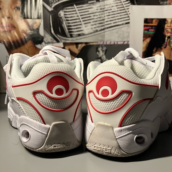 OSIRIS D3 OG E SKATE White and Red Athletic Sneakers - Picture 2 of 4